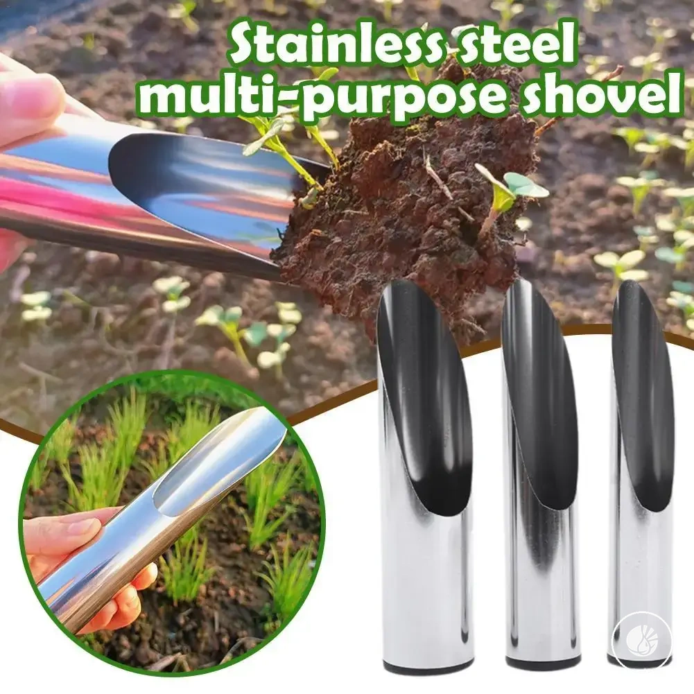 Steel gardening spoon for bonsai planting, dredging and fertilizer work